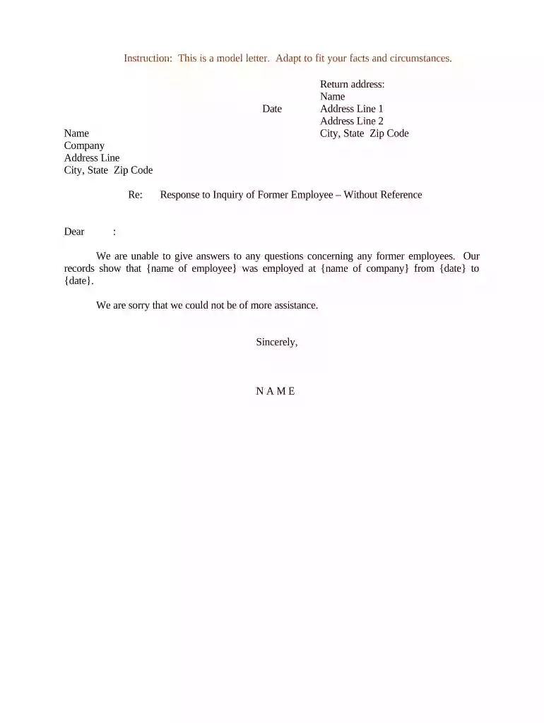 response letter Preview on Page 1