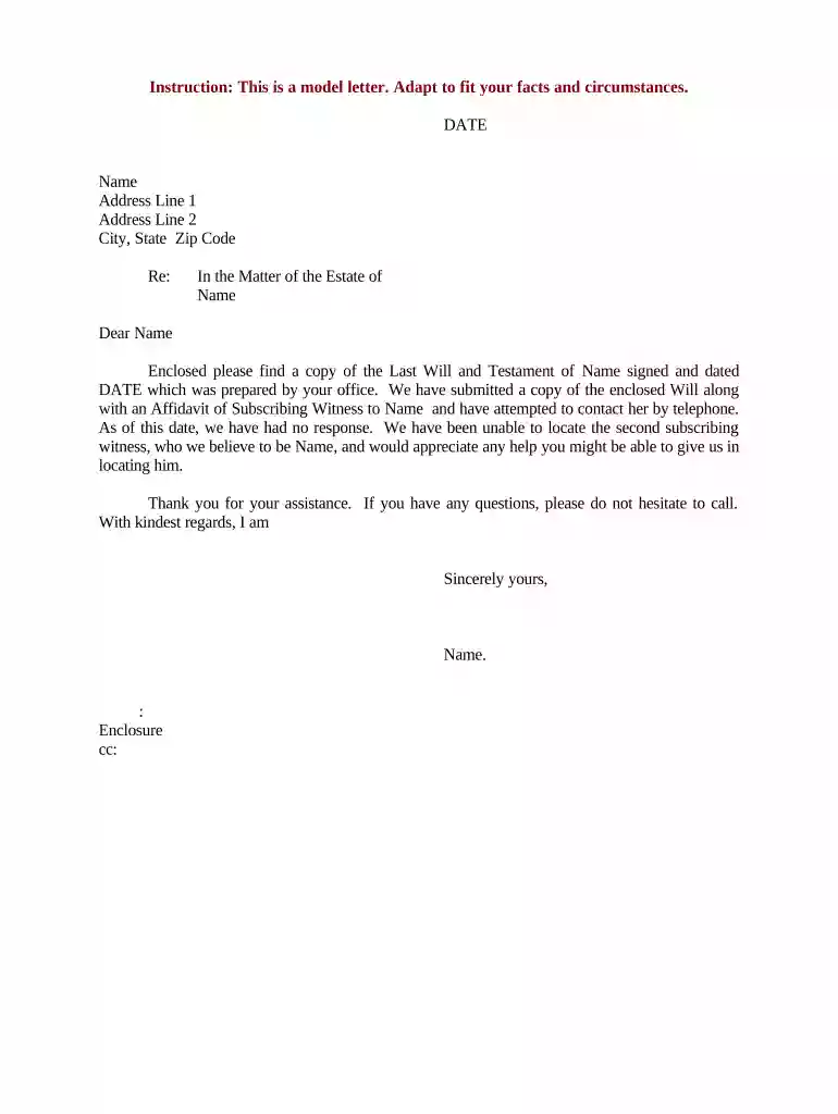 subscribing witness Preview on Page 1