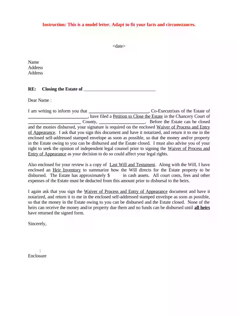 entry appearance form Preview on Page 1