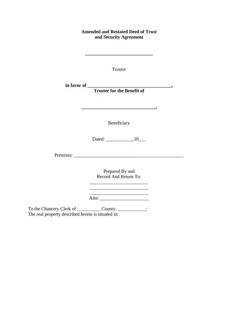 deed trust agreement Preview on Page 1