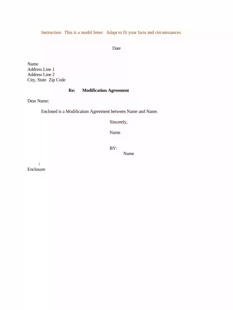 modification letter Preview on Page 1