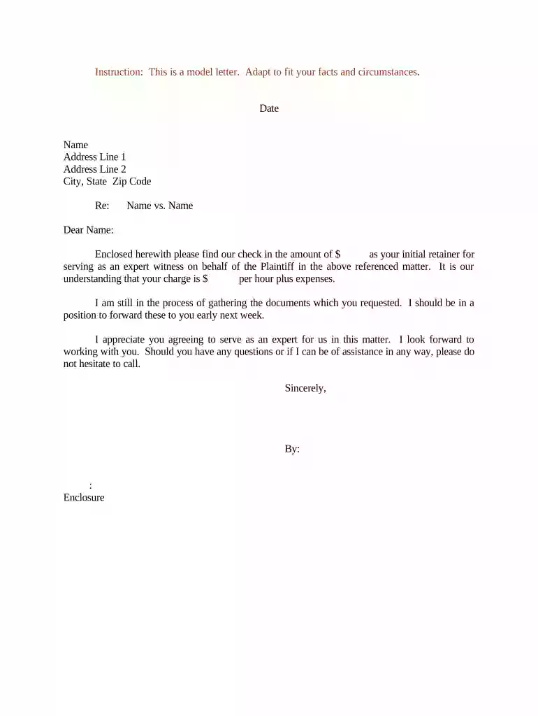 expert witness report template word Preview on Page 1