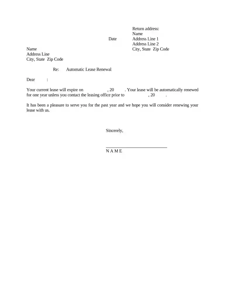 lease renewal Preview on Page 1