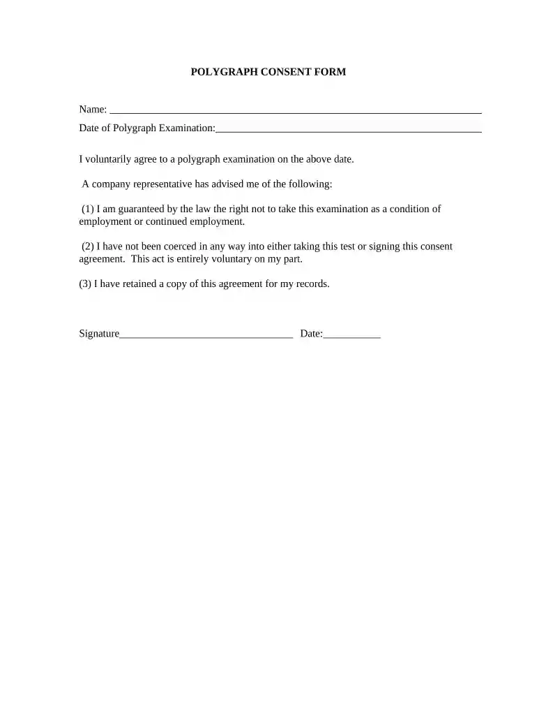 polygraph form Preview on Page 1