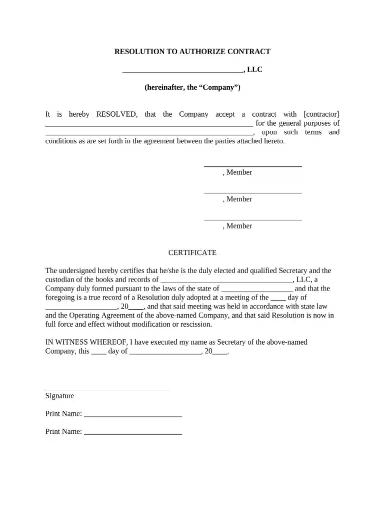 resolution llc members Preview on Page 1