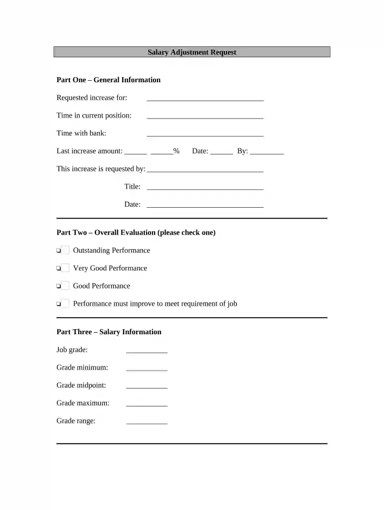 salary adjustments Preview on Page 1