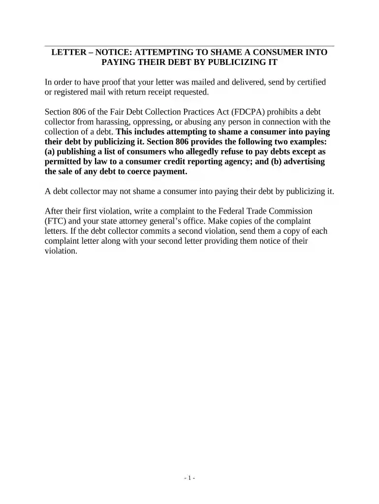 notice of payment Preview on Page 1