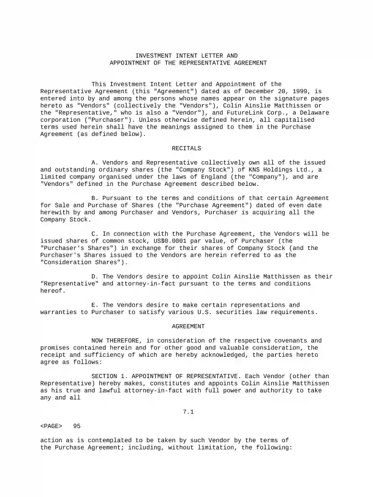 letter appointment form Preview on Page 1