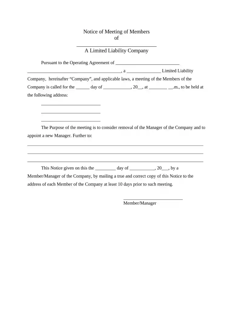 limited liability company Preview on Page 1