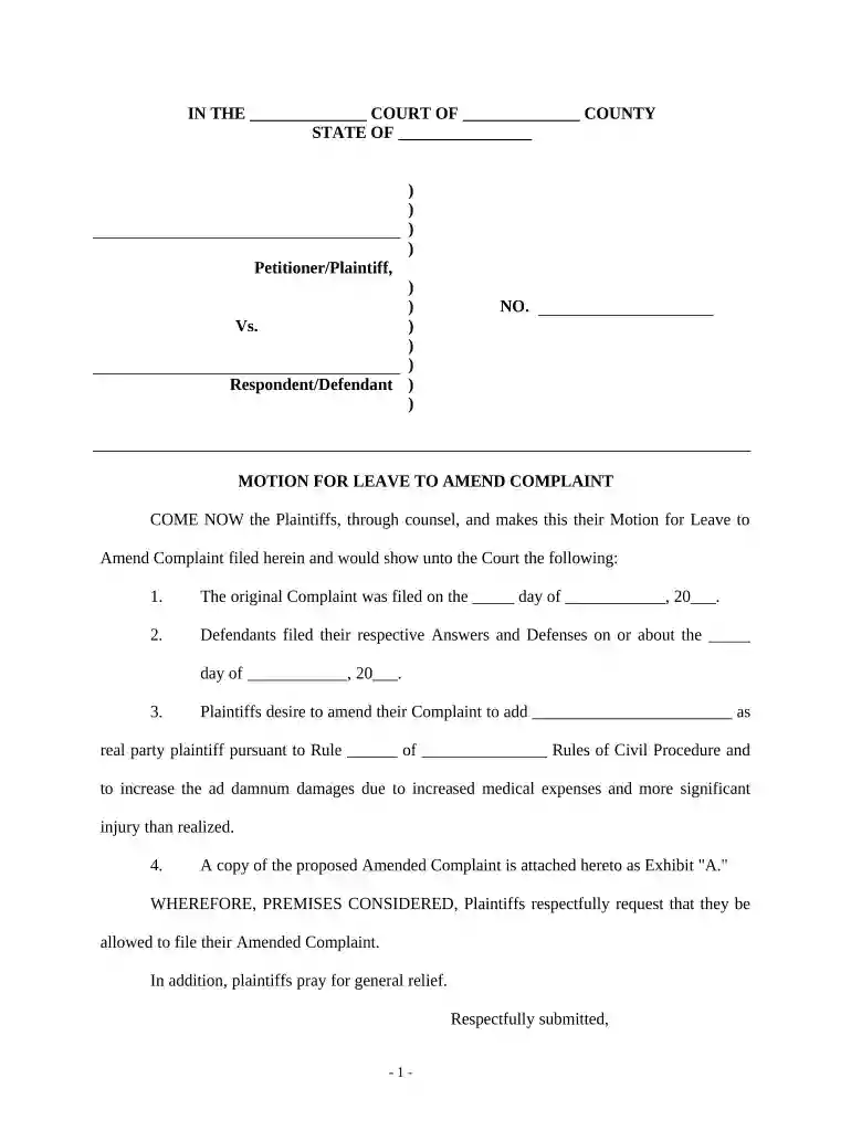 motion for leave Preview on Page 1