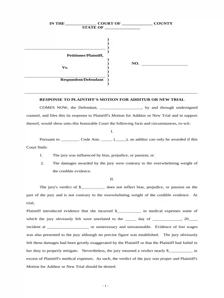 additur definition Preview on Page 1