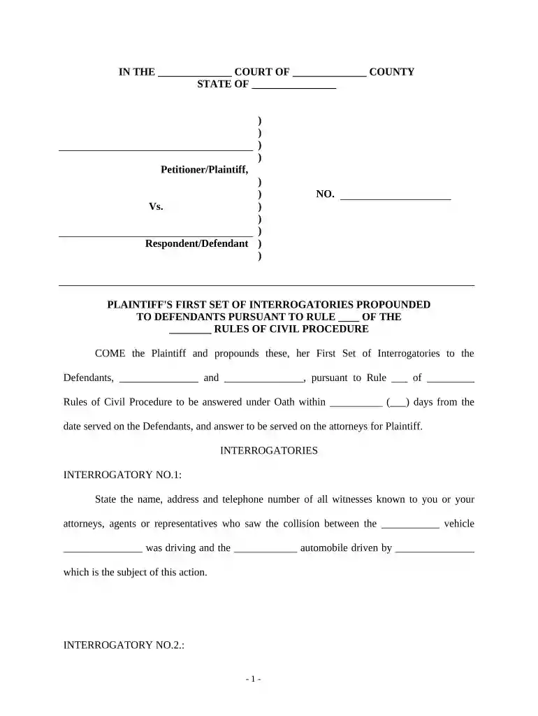 injury auto accident Preview on Page 1