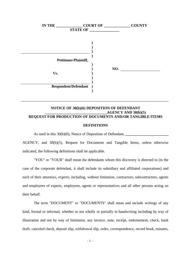 30 b 6 deposition Preview on Page 1