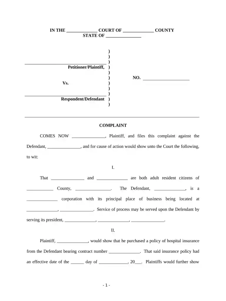 insurer claim Preview on Page 1