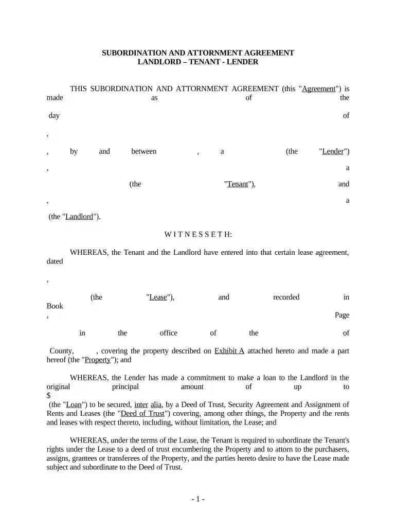 letter of attornment Preview on Page 1