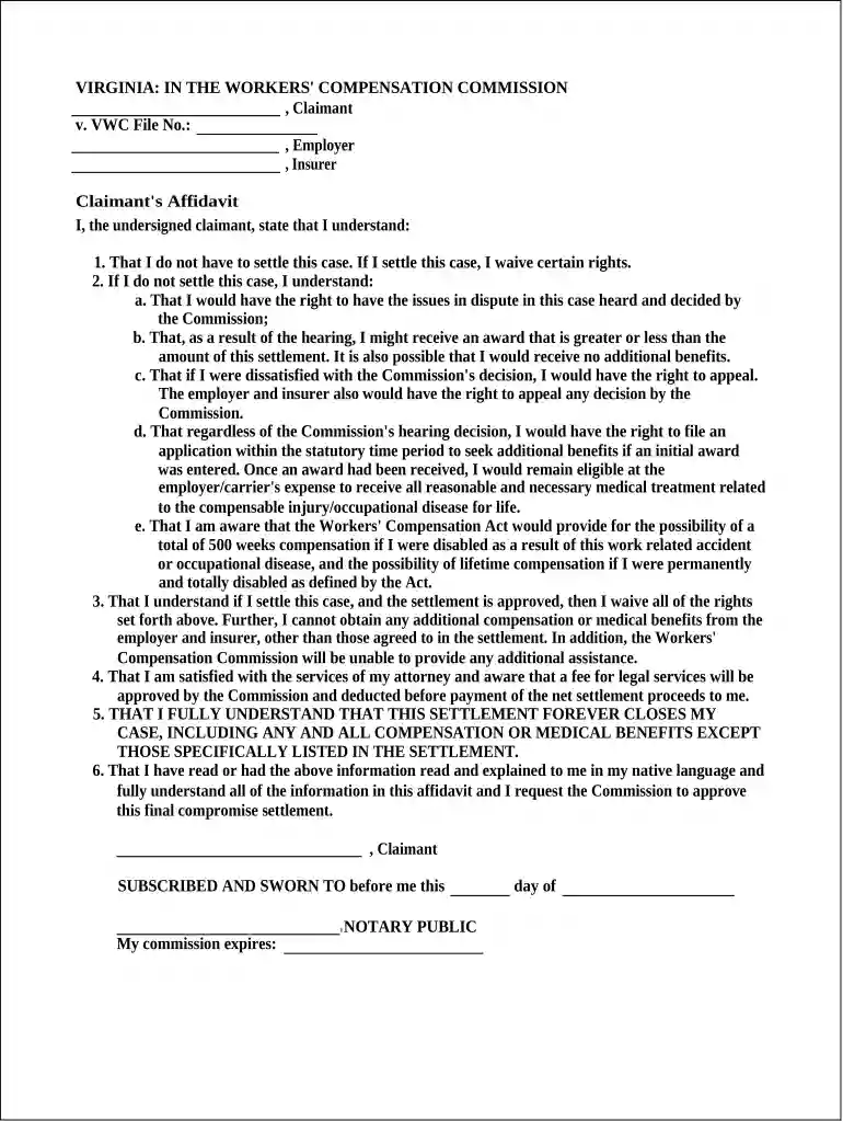 claimant workers compensation Preview on Page 1