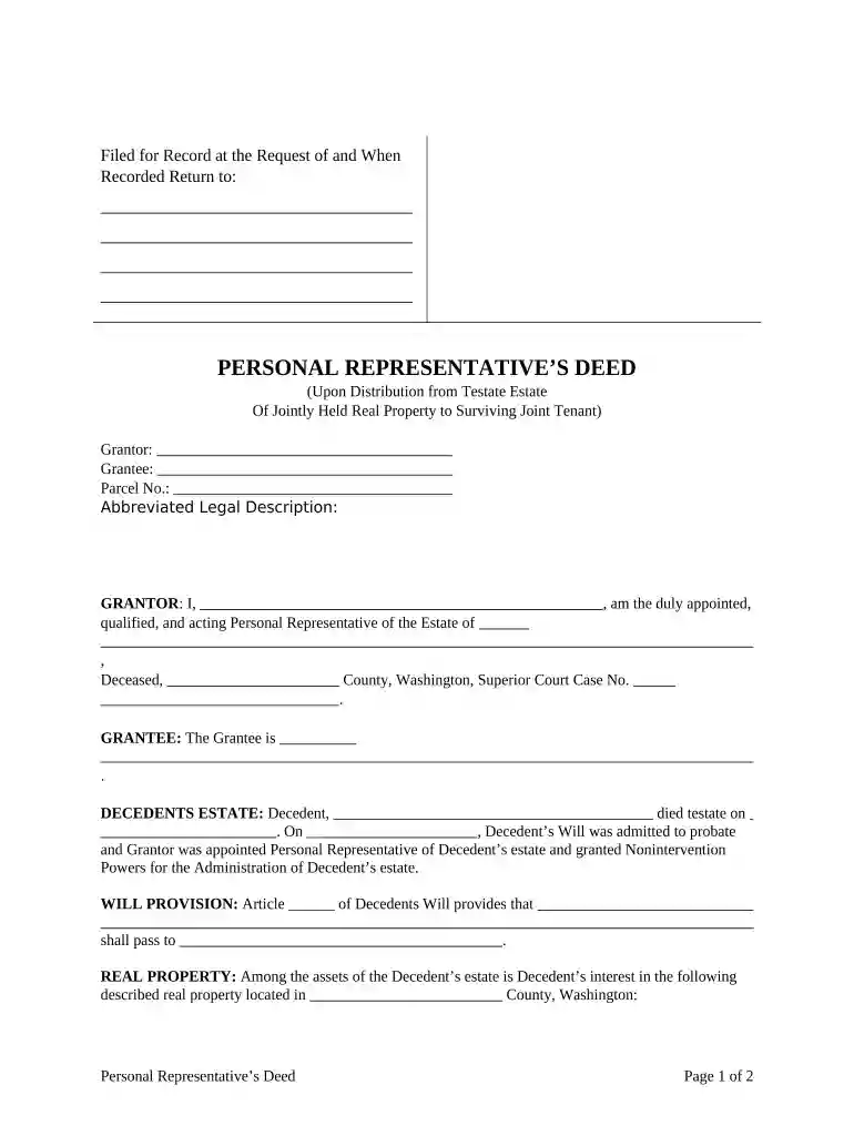 personal representative deed new mexico Preview on Page 1
