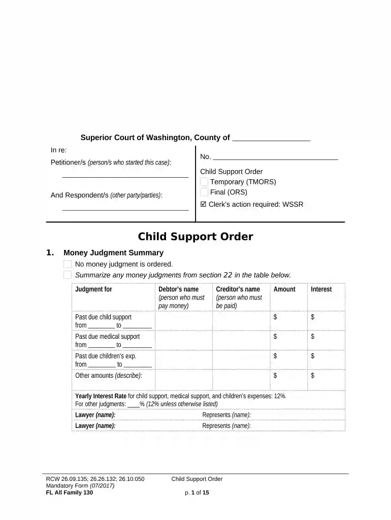 application for child support online Preview on Page 1