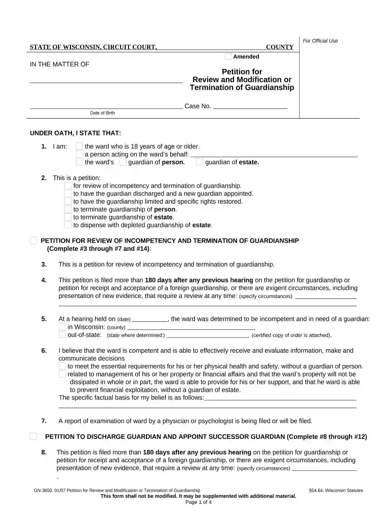 wisconsin termination agreement Preview on Page 1