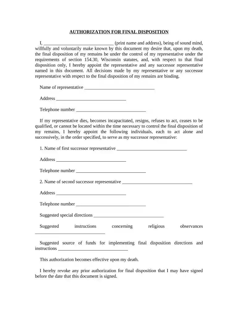 final disposition form Preview on Page 1