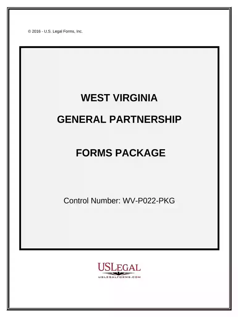 General Partnership Package - West Virginia Preview on Page 1