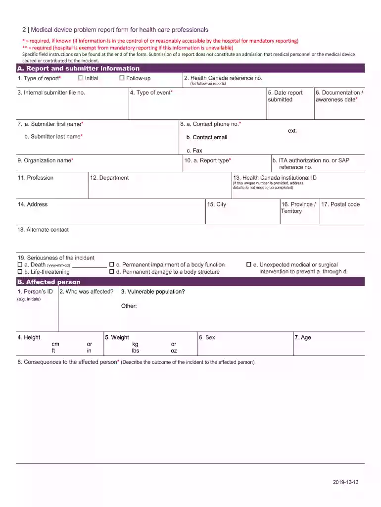 canada device template Preview on Page 1