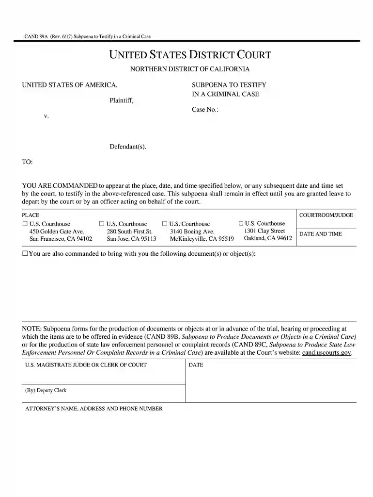 CAND 89A (Rev Preview on Page 1