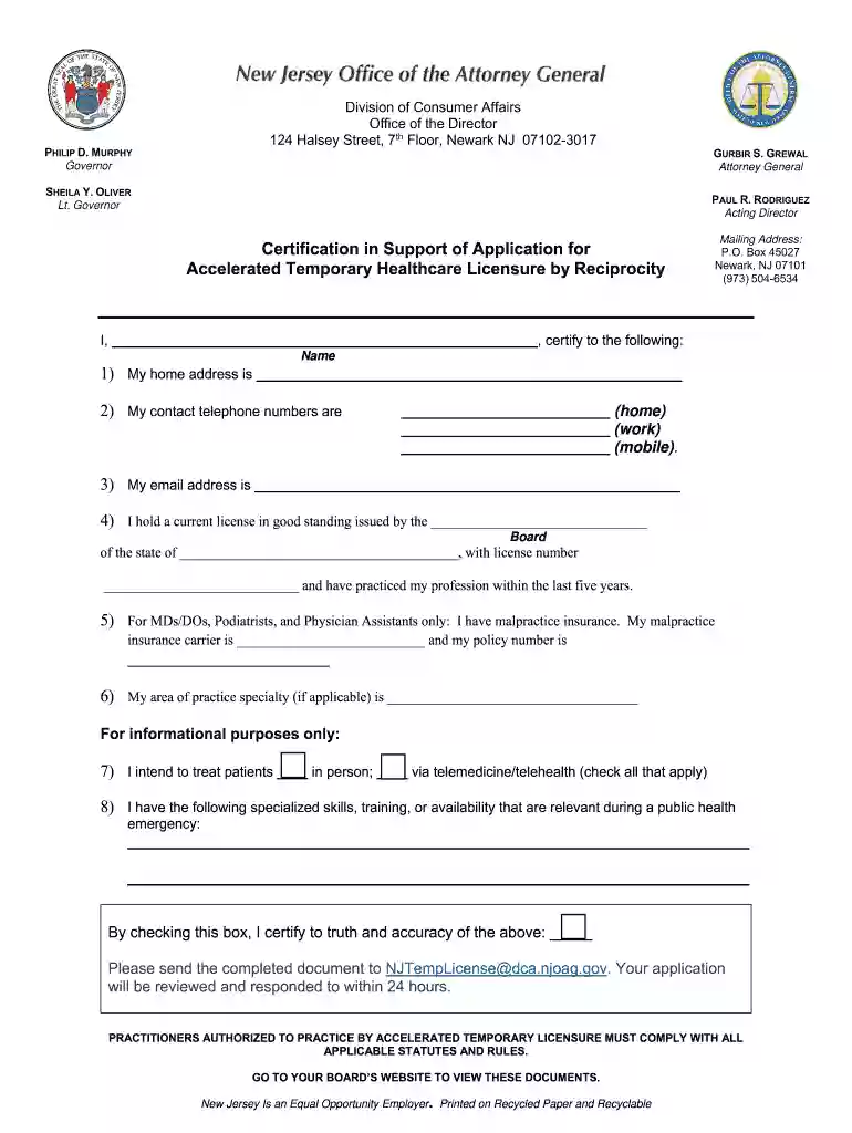 nj certification support Preview on Page 1