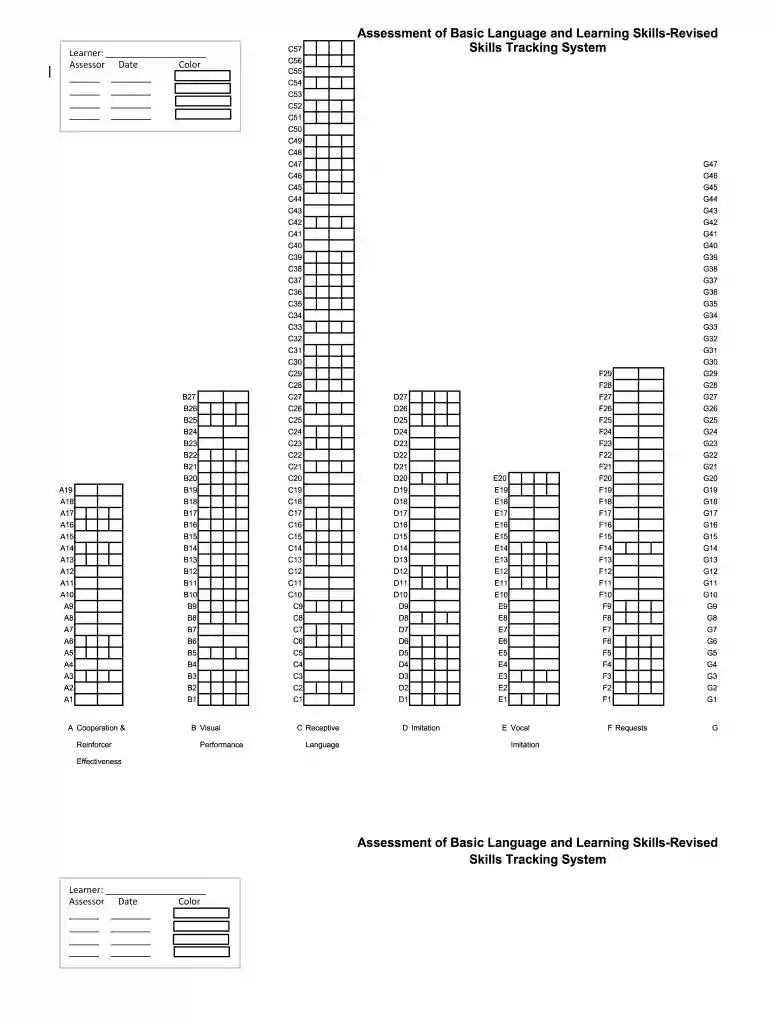 ablls assessment free Preview on Page 1