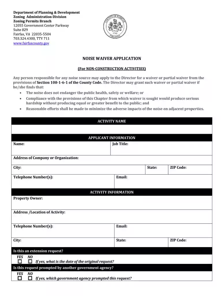 Zoning Administration Division - Fairfax County Preview on Page 1