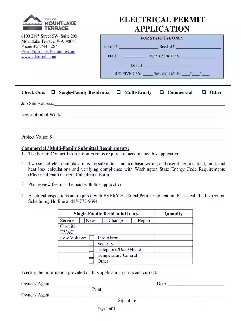 Permit # Receipt # Preview on Page 1