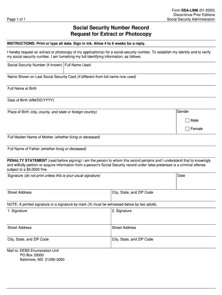 ssa l996 Preview on Page 1