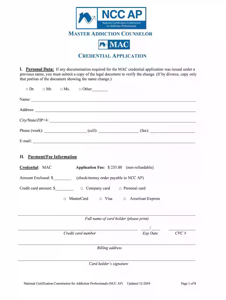 MASTER ADDICTION COUNSELOR Preview on Page 1