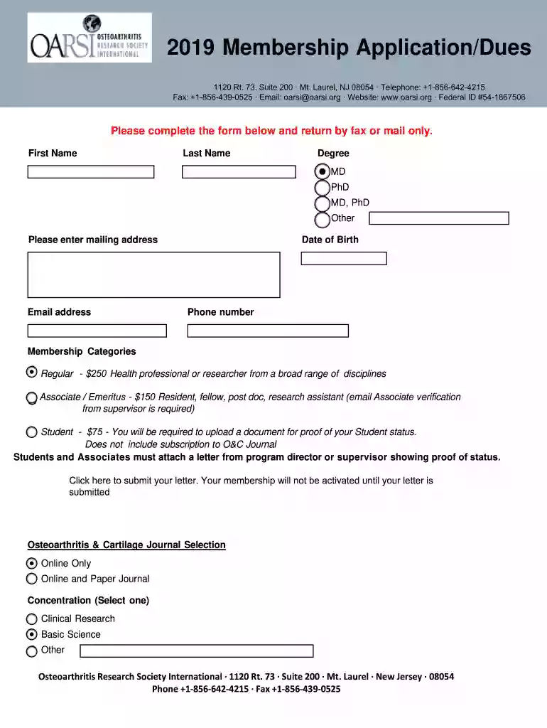 StaffOsteoarthritis Research Society International (OARSI) Preview on Page 1