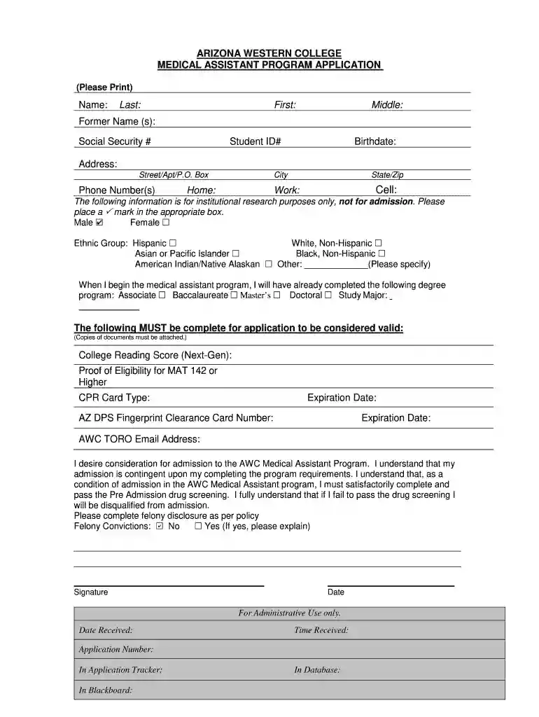 awc medical assistant Preview on Page 1