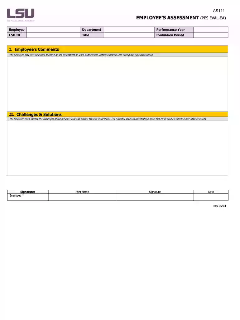 how to write up an assessment of an employee Preview on Page 1