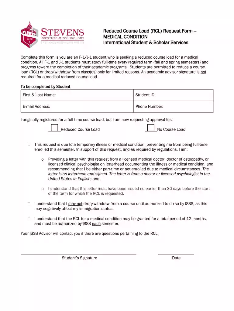 stevens reduced course load Preview on Page 1