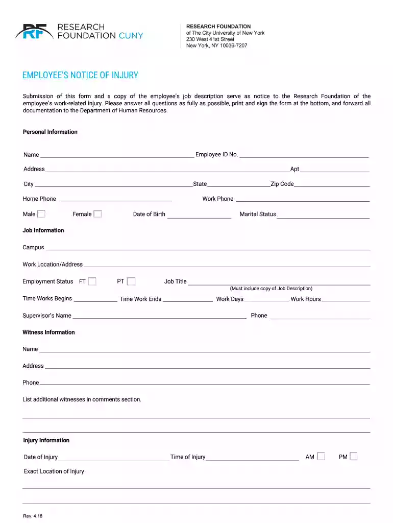 Employee Application for Leave under FMLA Preview on Page 1