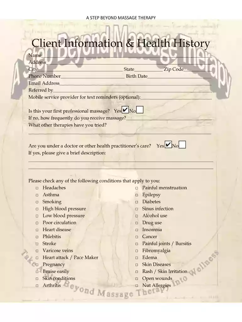 consultation form template word Preview on Page 1