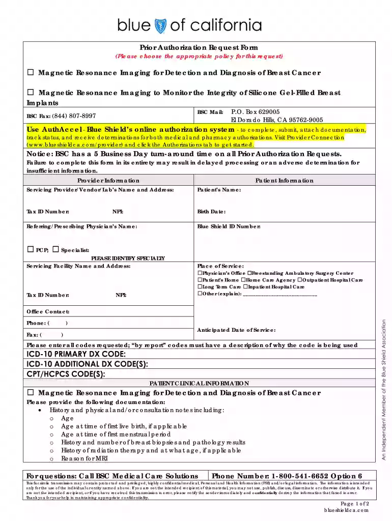 Breast MRI: EUSOBI recommendations for women's information Preview on Page 1