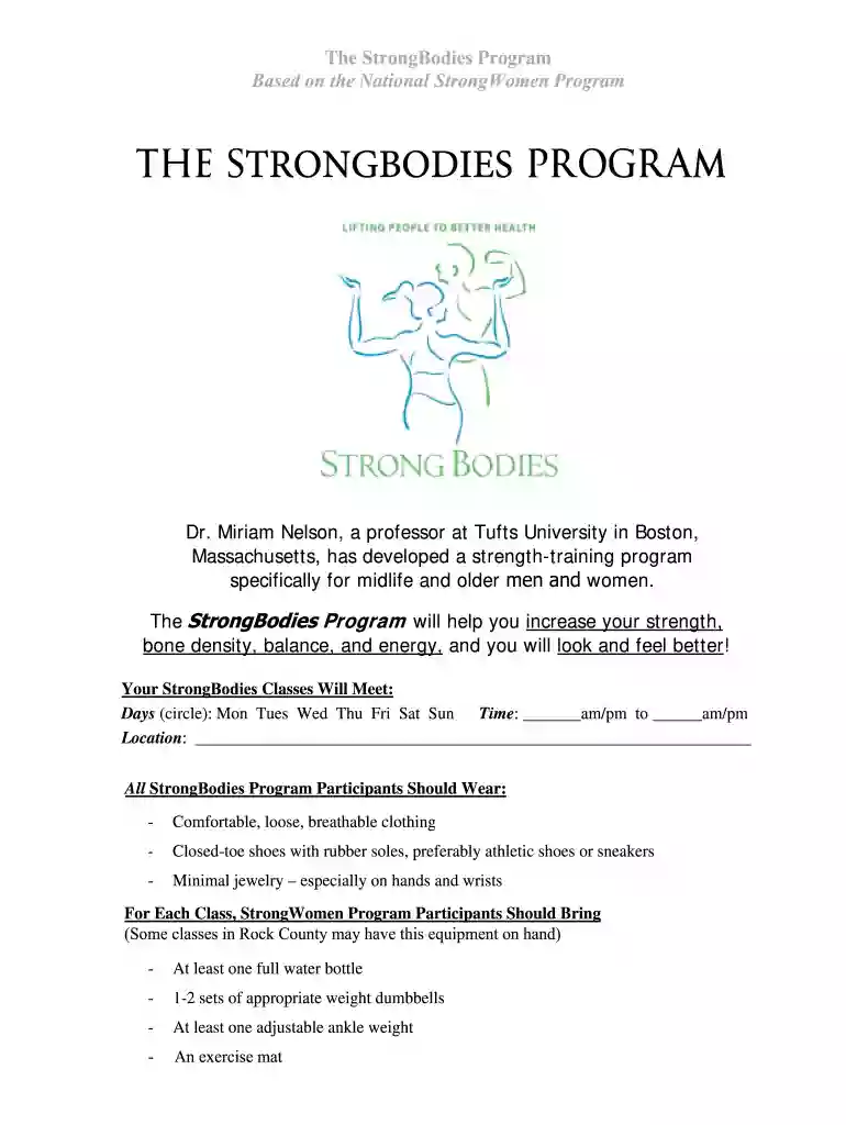 StrongBodies fitness program to be offered at Fond du Lac Preview on Page 1