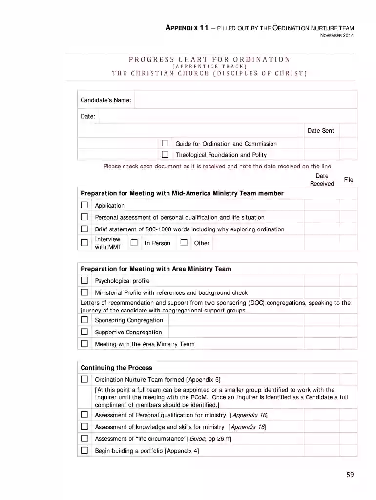 Ordination Service guidelines - Disciples Preview on Page 1