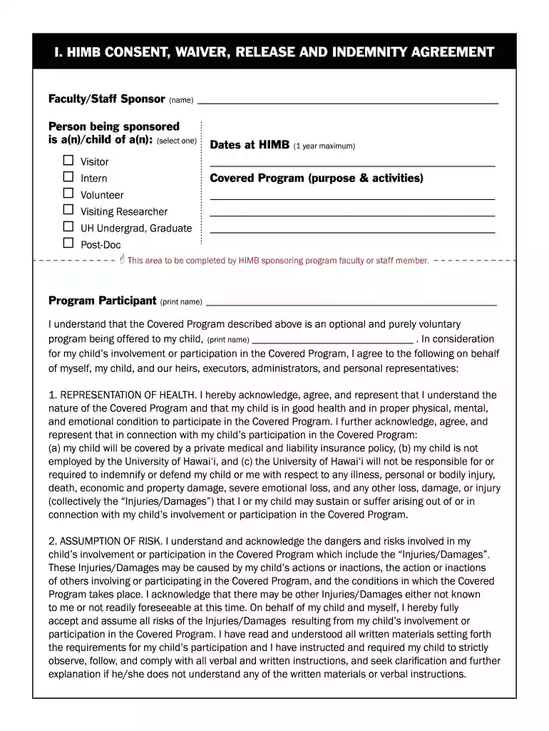 Rules & WaiversHawaii Institute of Marine Biology Preview on Page 1
