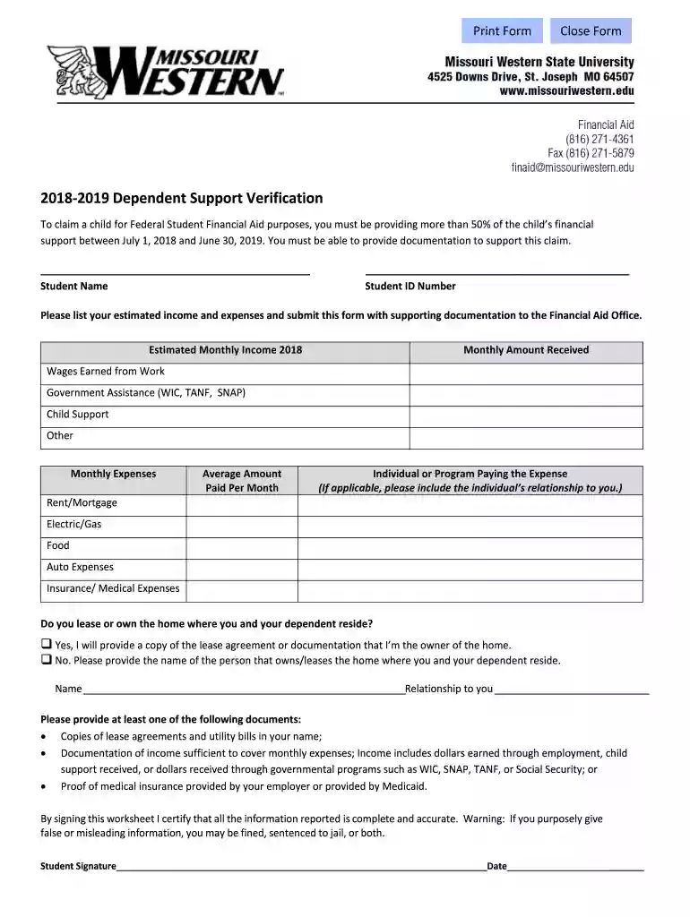 To claim a child for Federal Student Financial Aid purposes, you must be providing more than 50% of Preview on Page 1