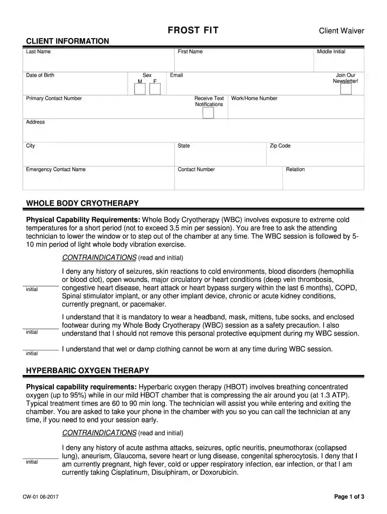 Frost Fit Waiver Preview on Page 1
