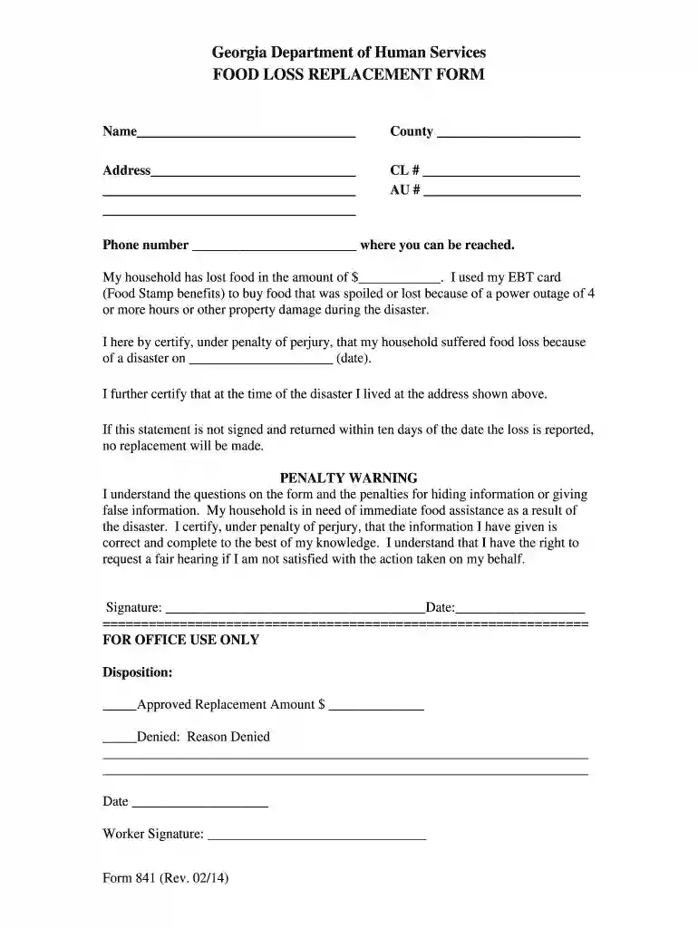 replace ebt card online ga Preview on Page 1