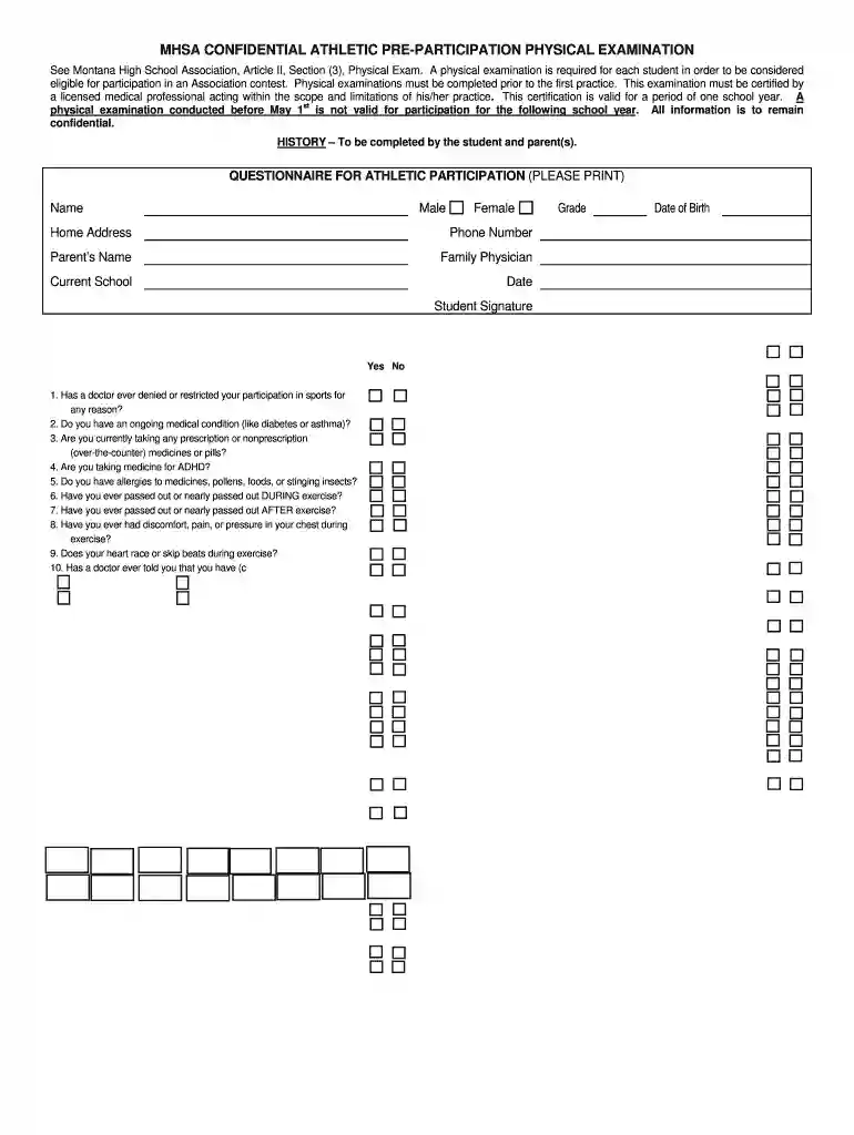 FREE 8+ Sample School Physical Forms in MS Word PDF Preview on Page 1