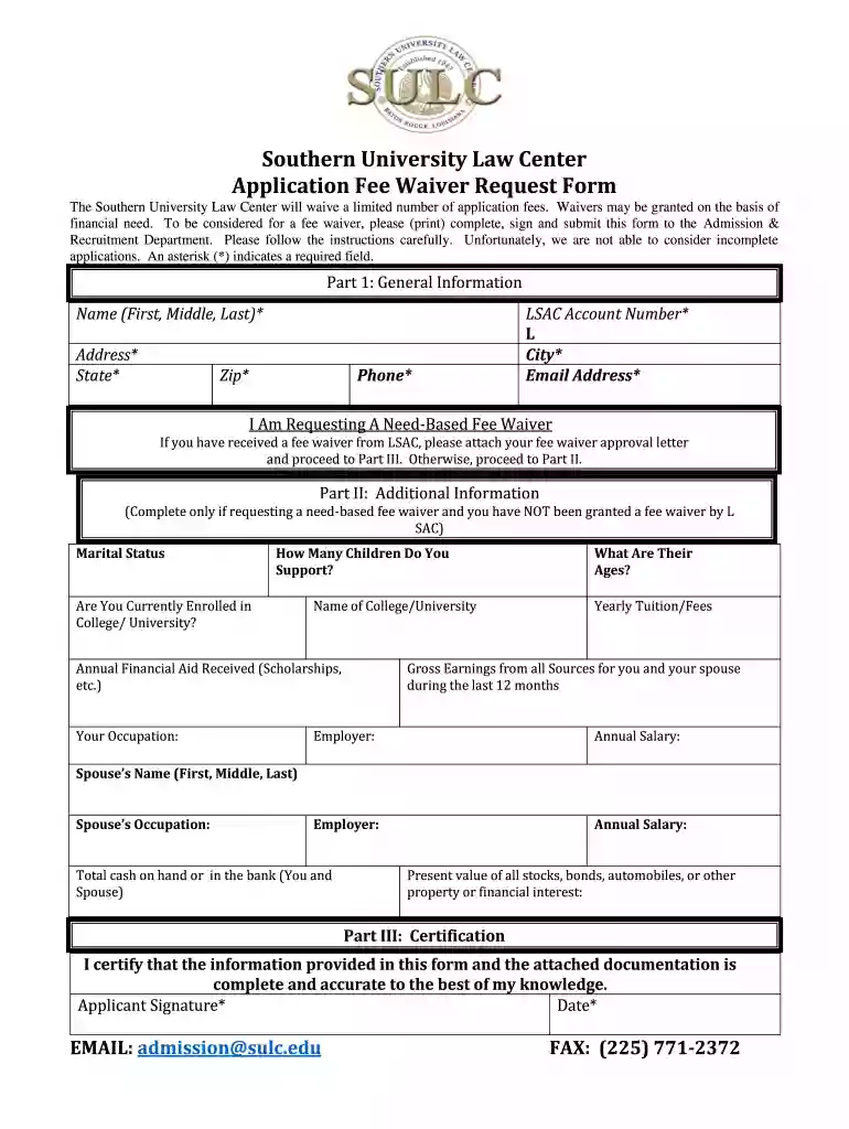 sulc application form Preview on Page 1