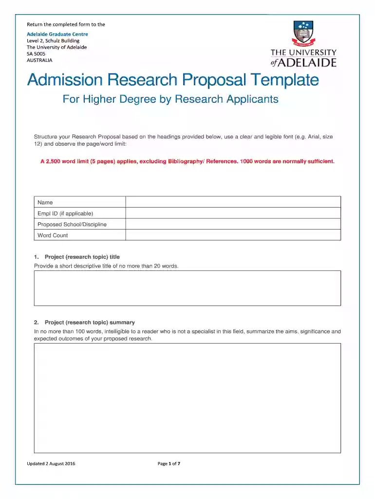 australia research proposal Preview on Page 1