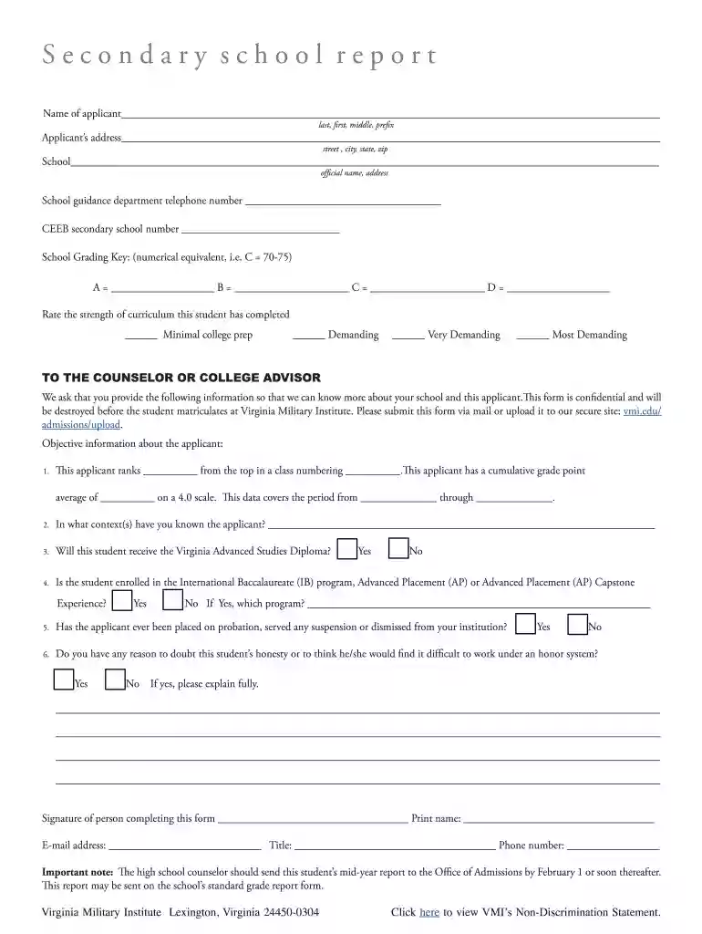 high school code request form - ACT Preview on Page 1